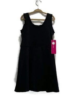 NWT Yogalicious Girls Double Tee Black Gymnastics Dress 7-8